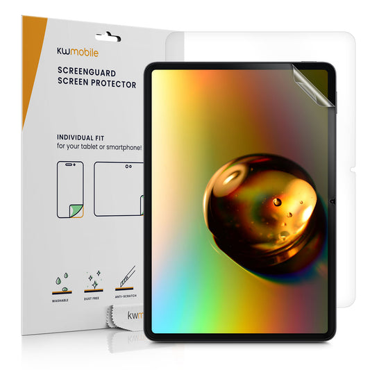 kwmobile 2x Tablet Schutzfolie kompatibel mit Xiaomi Pad 7 / Pad 7 Pro Folie - Full Screen Protector - Tablet Displayfolie entspiegelt Transparent  
