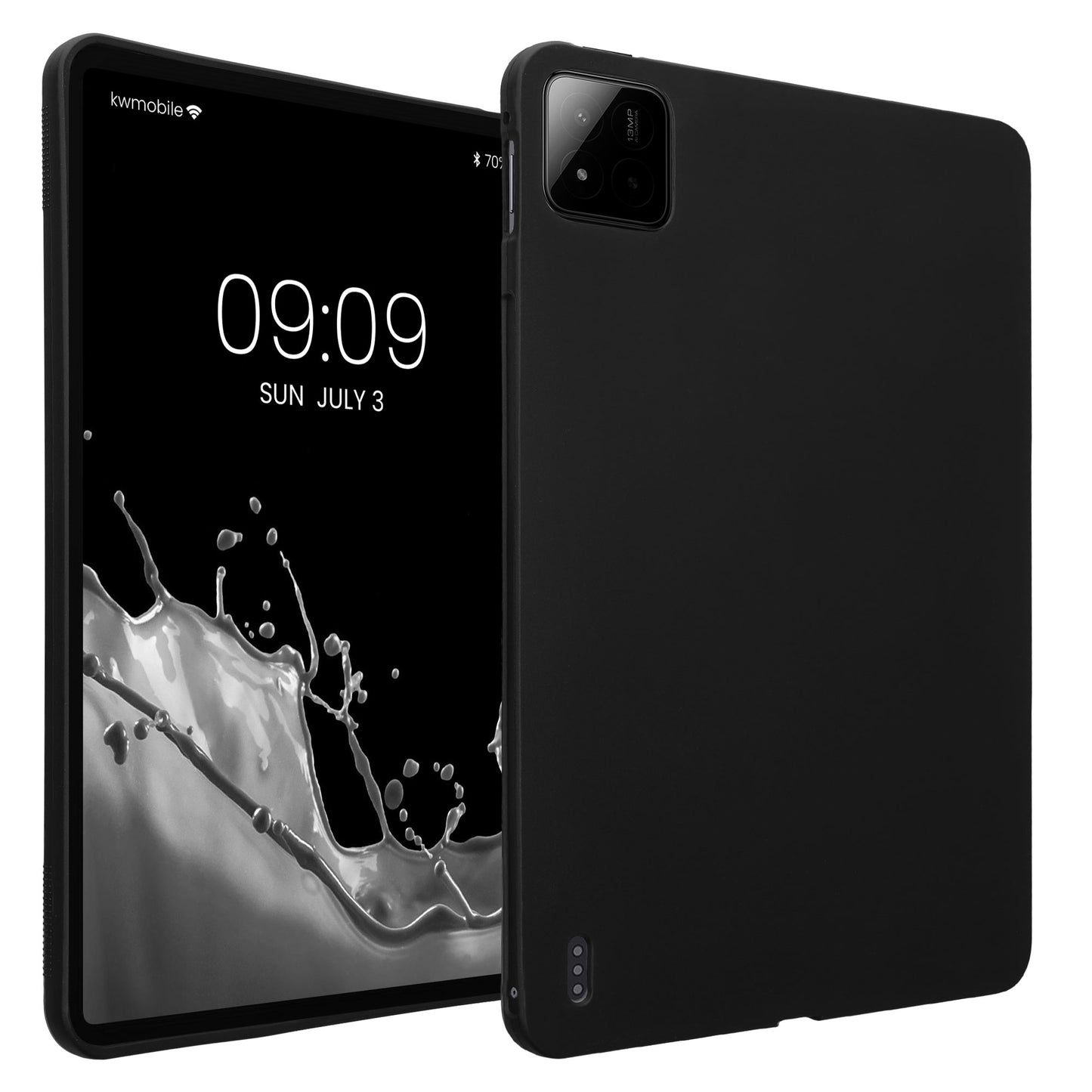 kwmobile Schutzhülle kompatibel mit Xiaomi Pad 7 / Pad 7 Pro - Hülle Silikon - Tablet Cover Case Schwarz matt Schwarz matt  