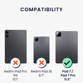 kwmobile Protective Case compatible with Xiaomi Pad 7 / Pad 7 Pro - Tablet Cover Case