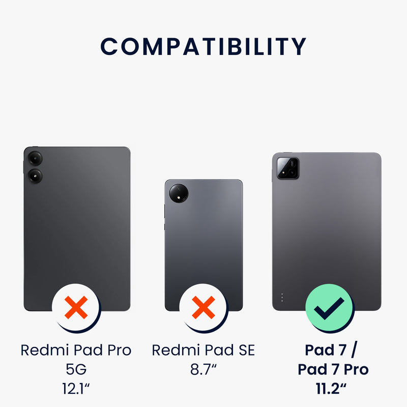 kwmobile Protective Case compatible with Xiaomi Pad 7 / Pad 7 Pro - Tablet Cover Case