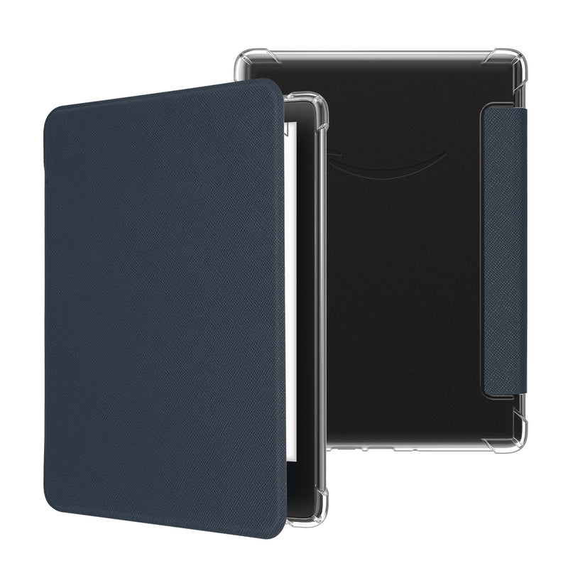 kwmobile E-Reader Schutzhülle kompatibel mit Amazon Kindle Paperwhite (2024)/Colorsoft Hülle - Kunstleder Case mit Auto Sleep/Wake Funktion für e-Reader - Dunkelblau Dunkelblau  
