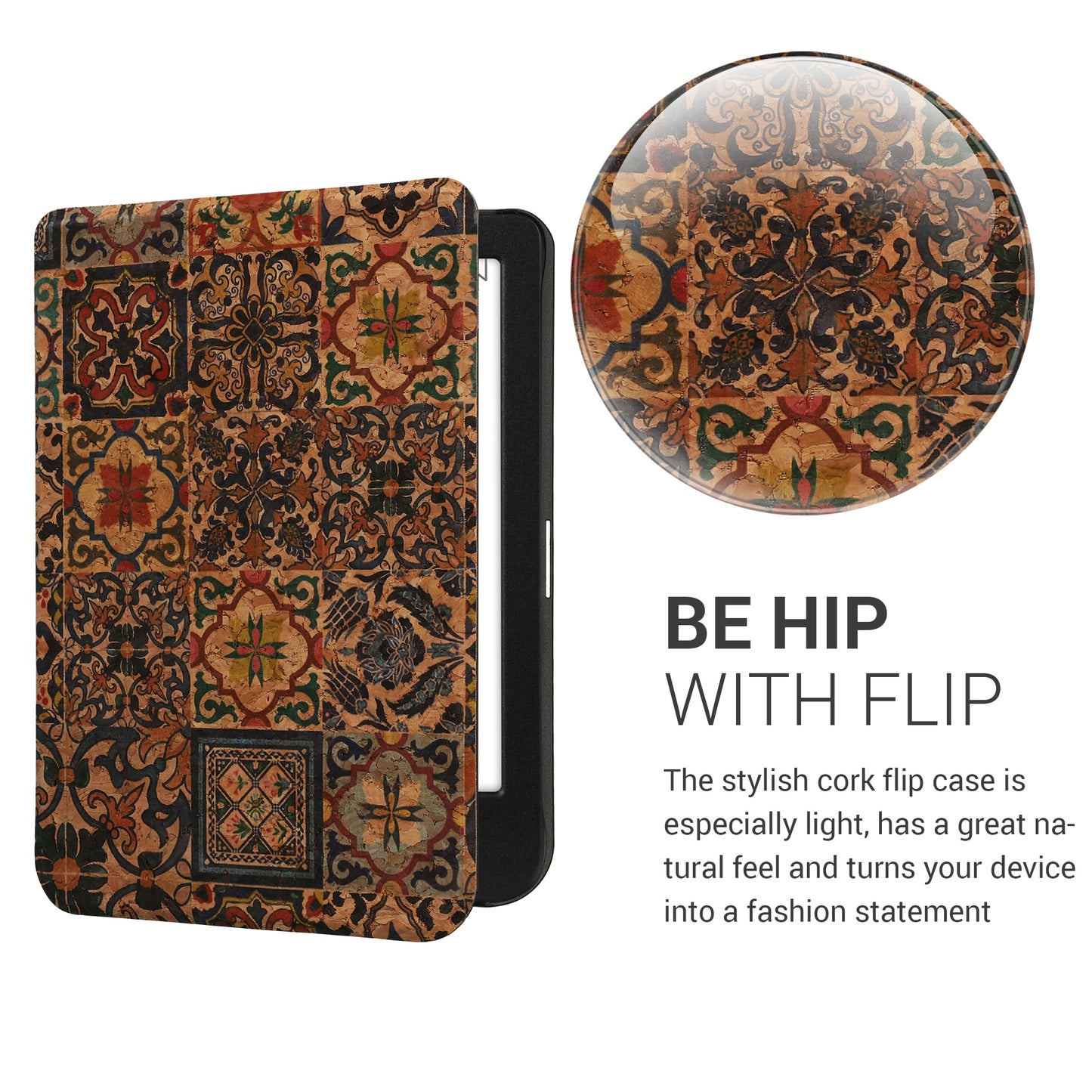 kwmobile Case compatible with Kobo Clara BW / Clara Colour / Tolino Shine (5) / Shine Color eReader Protective Cover