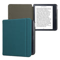 kwmobile Hülle kompatibel mit Kobo Kobo Libra Colour / Tolino Vision Color - Nylon eReader Schutzhülle Cover Case - Petrol Petrol  