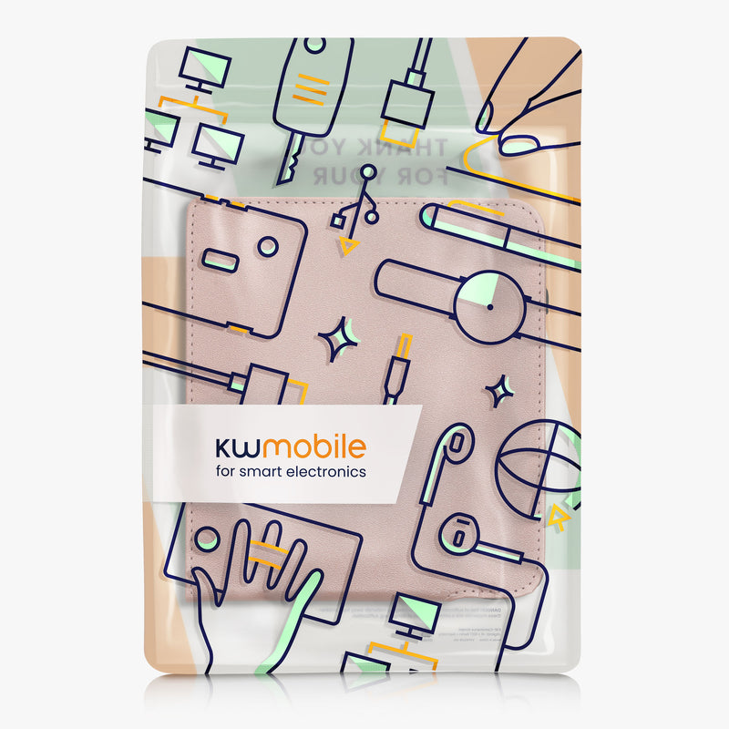 kwmobile Case Compatible with Kobo Libra Colour / Tolino Vision Color - e-Reader Cover with Hand Strap Stand