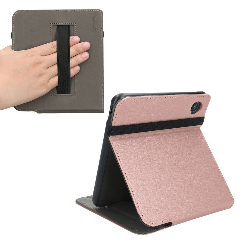 kwmobile Case Compatible with Kobo Libra Colour / Tolino Vision Color - e-Reader Cover with Hand Strap Stand