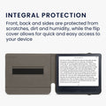 kwmobile Case Compatible with Kobo Libra Colour / Tolino Vision Color - e-Reader Cover with Hand Strap Stand