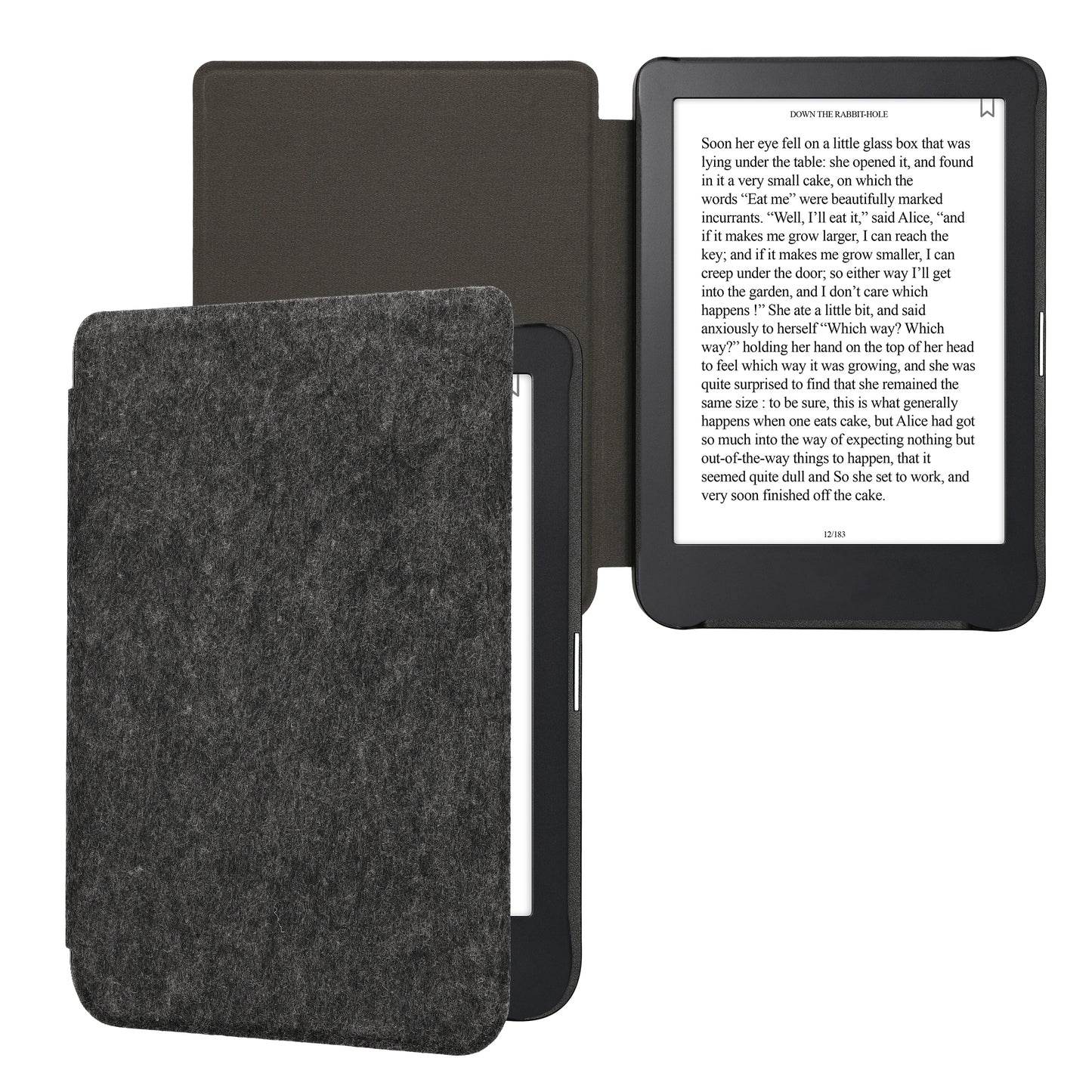 kwmobile Case Compatible with Kobo Clara 2E / Tolino Shine 4 eReader Protective Case Cover