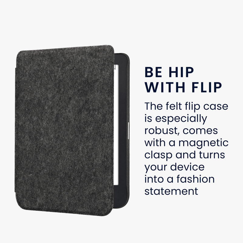 kwmobile Case Compatible with Kobo Clara 2E / Tolino Shine 4 eReader Protective Case Cover