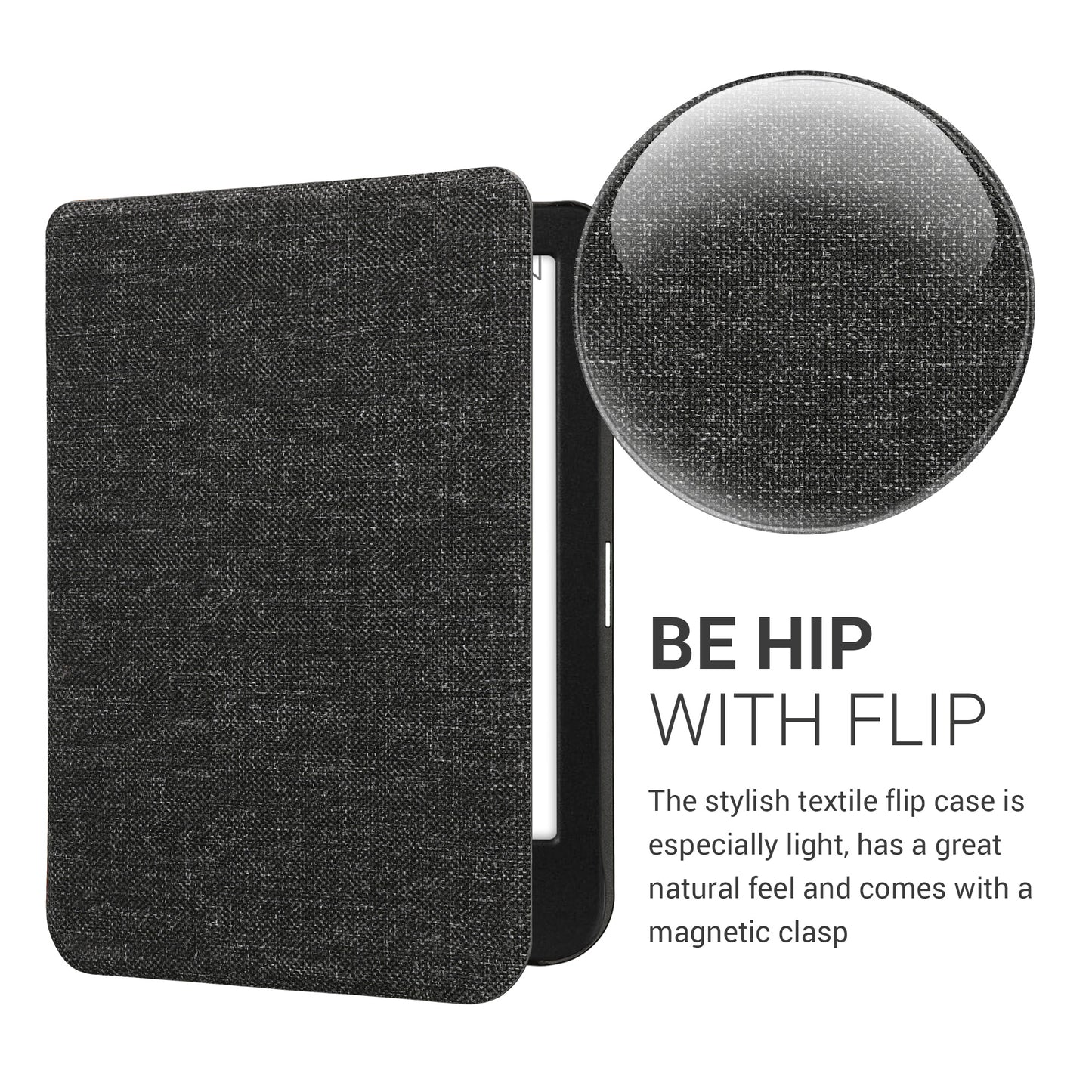 kwmobile Case Compatible with Kobo Clara BW / Clara Colour / Tolino Shine (5) / Shine Color - eReader Protective Cover Case