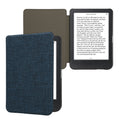 kwmobile Hülle kompatibel mit Kobo Clara BW / Clara Colour / Tolino Shine (5) / Shine Color - Stoff eReader Schutzhülle Cover Case - Blau Blau  