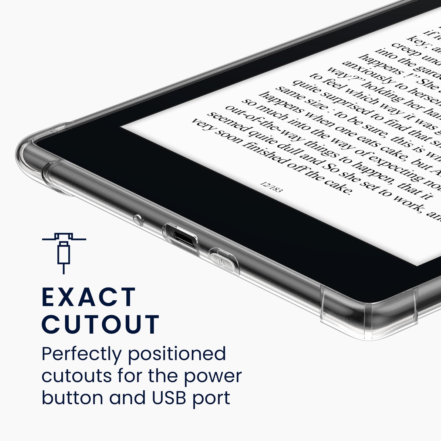 kwmobile Case Compatible with Amazon Kindle Paperwhite (2024)/Colorsoft Case - eReader Cover - Protective Cover - Flexible and Lightweight