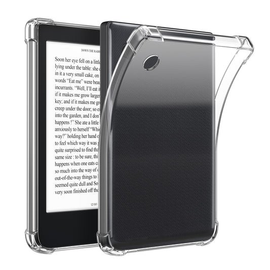 kwmobile Hülle kompatibel mit Kobo Clara BW / Clara Colour / Tolino Shine (5) / Shine Color Case - eReader Cover - TPU Case Schutzhülle - flexibel und leicht - Transparent Transparent  