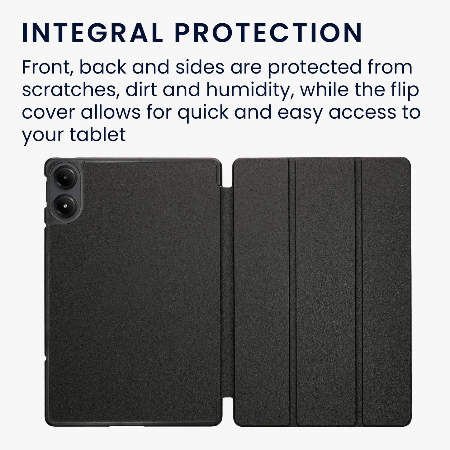 kwmobile Case compatible with Xiaomi Redmi Pad Pro Smart Cover Tablet Case Protective Cover Stand