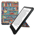 kwmobile Schutzhülle kompatibel mit Amazon Kindle Paperwhite (2024)/Colorsoft - Hülle Kunstleder - eReader Cover Case - Bibliothek Motto Mehrfarbig Mehrfarbig  [dsg01]