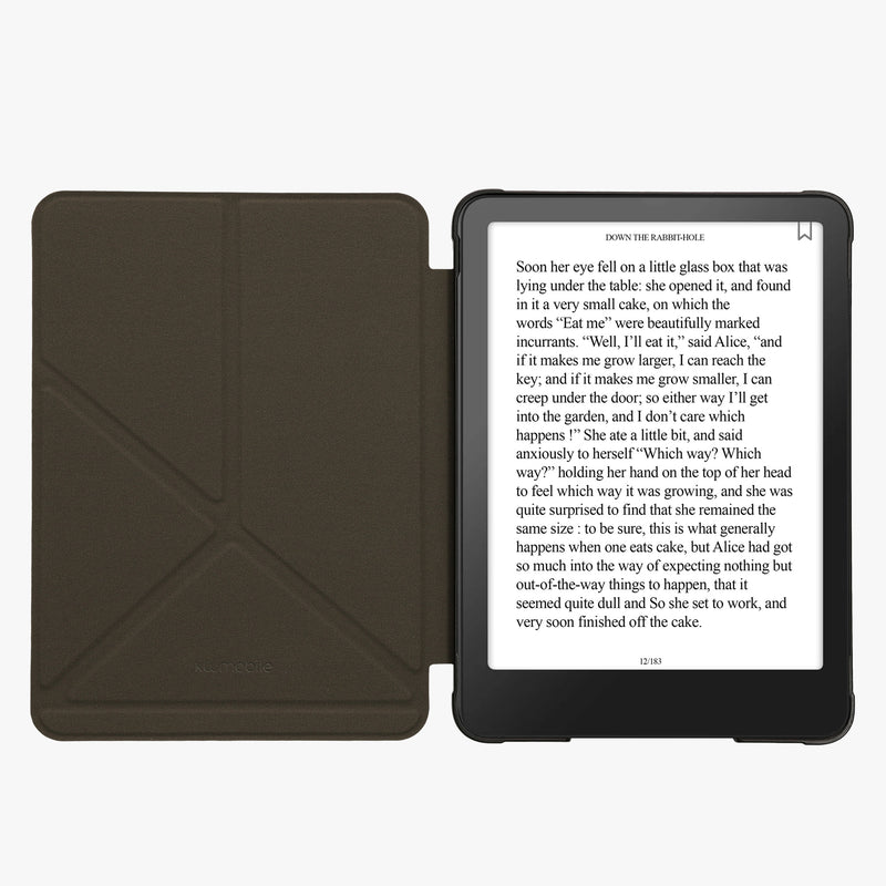 kwmobile Protective Case compatible with Amazon Kindle Paperwhite (2024)/Colorsoft - Faux Leather Cover - eReader Case
