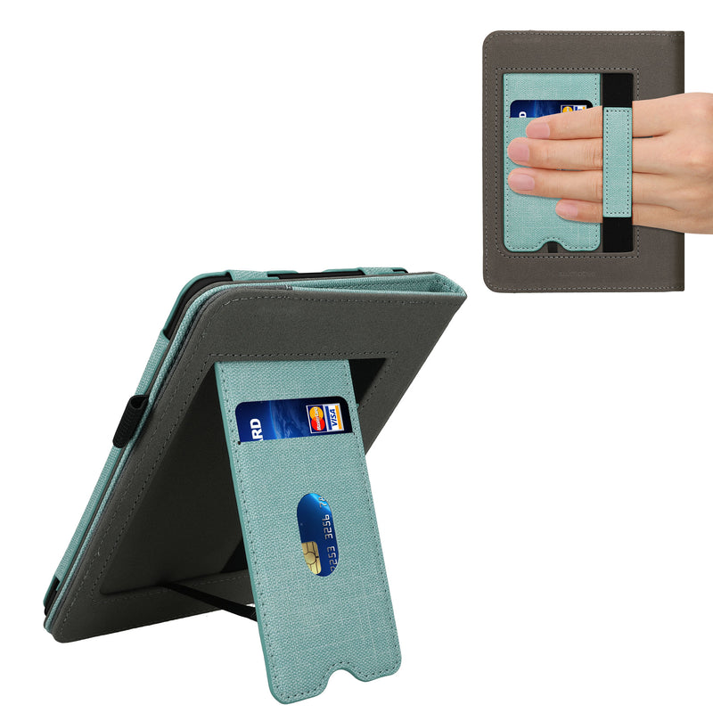 kwmobile Case Compatible with Amazon Kindle Paperwhite (2024) Flip Case with Hand Strap Cover