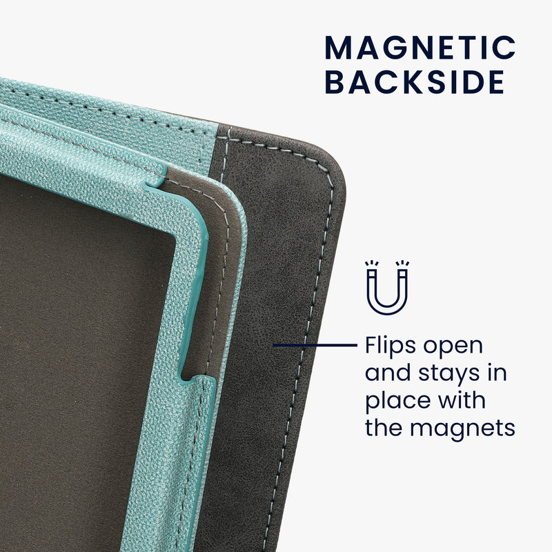 kwmobile Case Compatible with Amazon Kindle (2022/2024) - Flip Case with Hand Strap - Cover