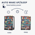 kwmobile Cover for Amazon Kindle (2022/2024) Case - eReader Flip Case with Hand Strap and Auto Sleep Function
