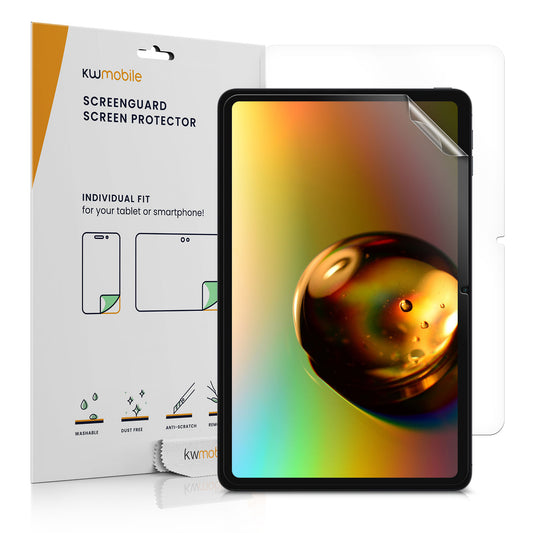kwmobile 2x Schutzfolie kompatibel mit Oppo Pad Air - Folie klar Full Screen Tablet Matt Transparent  