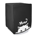 kwmobile Hülle kompatibel mit Thermomix TM5 / TM6 mit Varoma - Küchenmaschine Abdeckhaube - in Schwarz Weiß Neugierige Katze Schwarz  [dsg03]