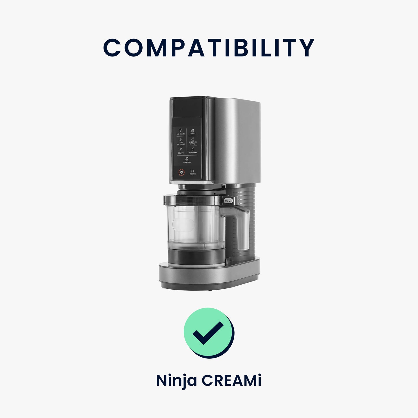 kwmobile Cover compatible with Ninja CREAMi - Kitchen Machine Dust Cover
