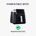 kwmobile Cover compatible with Ninja MAX PRO (6.2L) Protective Cover Hot Air Fryer Dust Cover Case