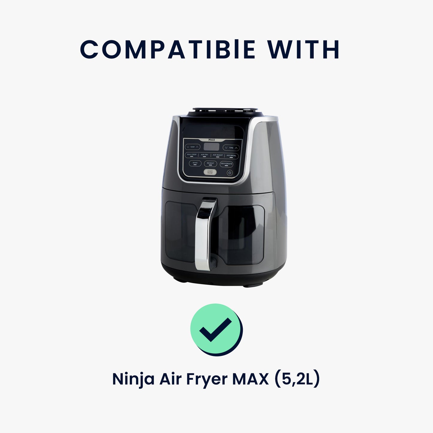 kwmobile Cover compatible with Ninja Air Fryer MAX (5.2L) Protective Cover Hot Air Fryer Dust Cover Case