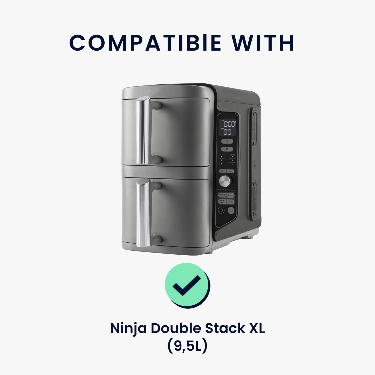 Lid for Ninja Double Stack XL 2 Drawers 9.5L