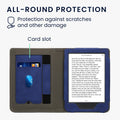 kwmobile Flip Case compatible with Kobo Clara BW / Clara Colour / Tolino Shine (5) / Shine Color - Hand Strap - Cover