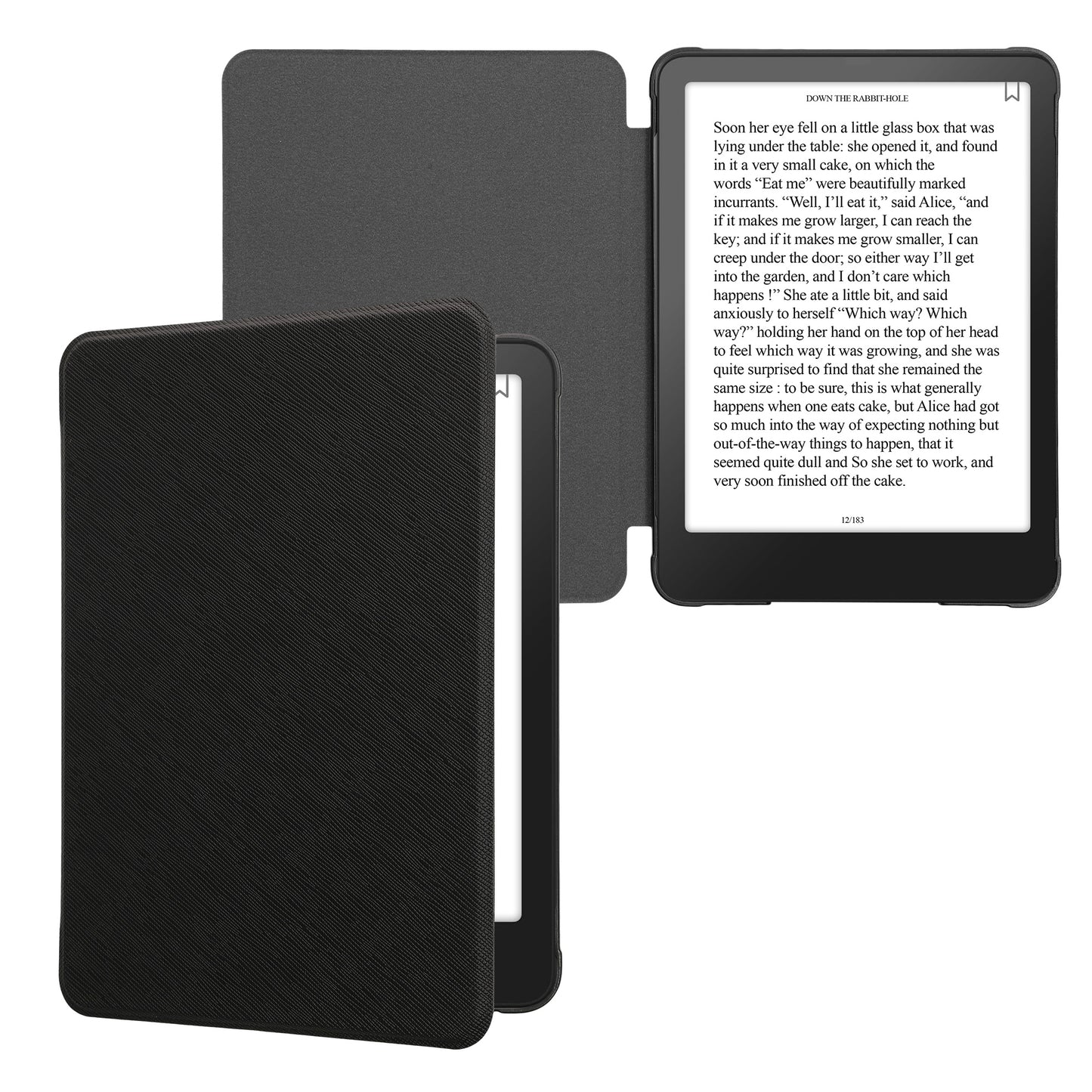 kwmobile Flip Case compatible with Amazon Kindle Paperwhite (2024)/Color Soft Case - Faux Leather eReader Case - Cover