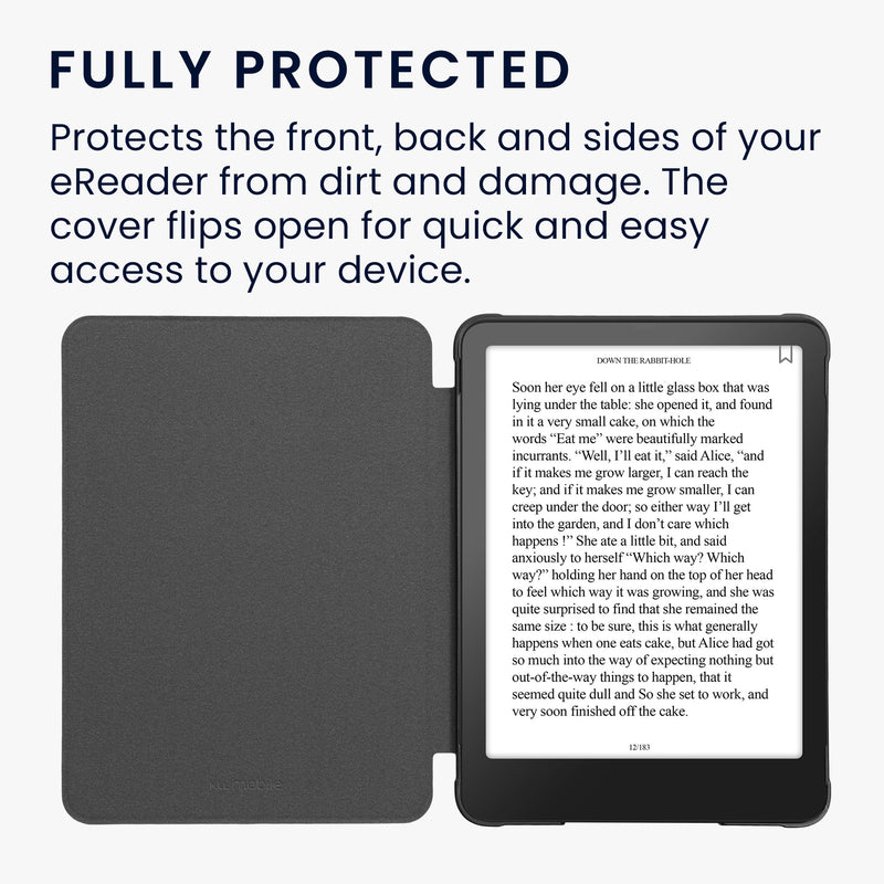 kwmobile Flip Case compatible with Amazon Kindle Paperwhite (2024)/Color Soft Case - Faux Leather eReader Case - Cover