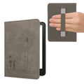 kwmobile Klapphülle kompatibel mit Amazon Kindle Paperwhite (2024)/Colorsoft - Hülle aus Kunstleder für eReader - mit Handschlaufe - Pusteblume Love Grau Grau  [dsg01]