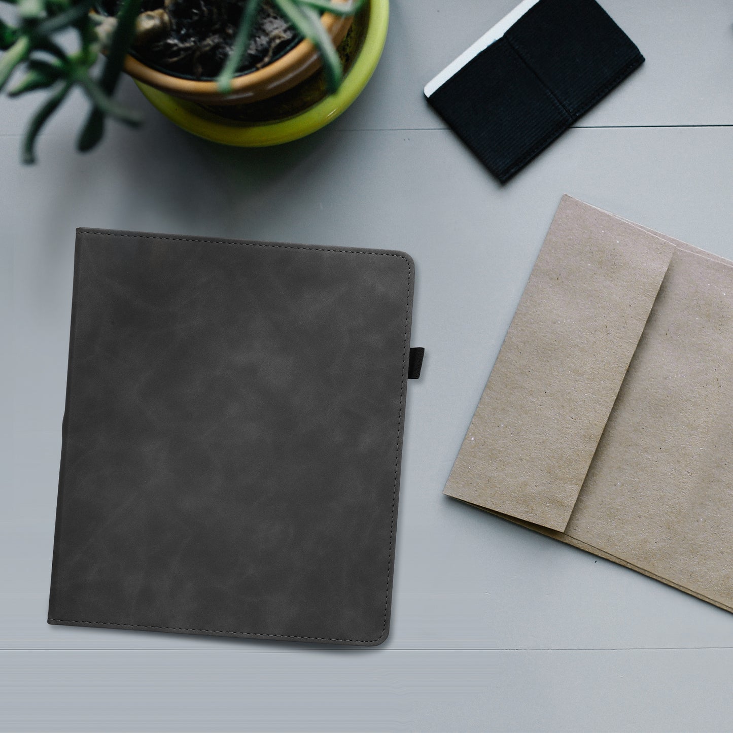 kwmobile Flip Case compatible with Amazon Kindle Scribe (2022/2024) - Hand Strap - Cover
