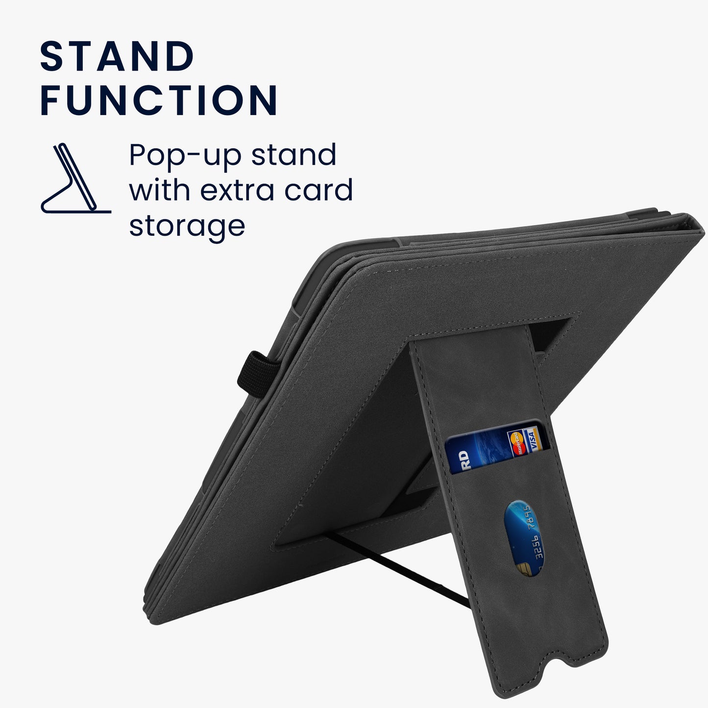 kwmobile Flip Case compatible with Amazon Kindle Scribe (2022/2024) - Hand Strap - Cover
