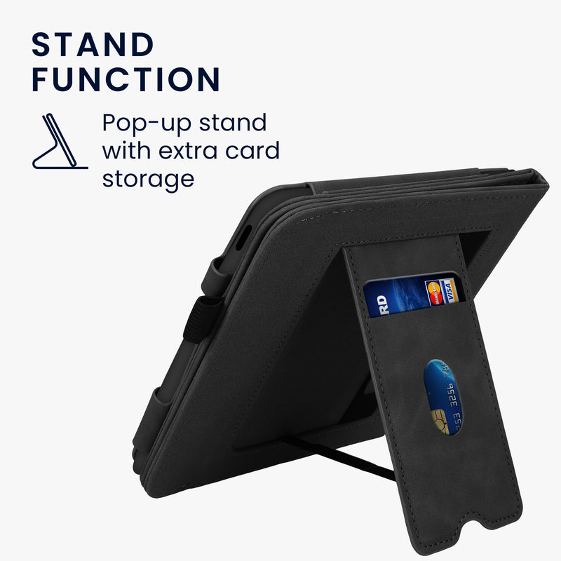 kwmobile Flip Case compatible with Kobo Kobo Libra Colour / Tolino Vision Color - Hand Strap - Cover