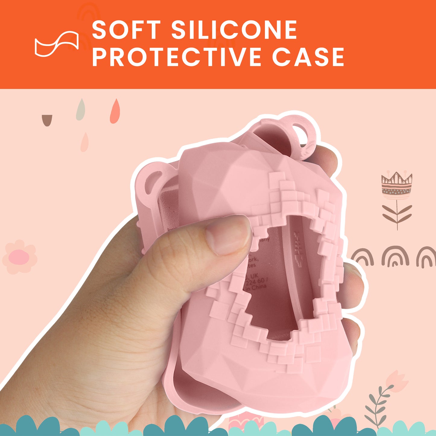 kwmobile Silicone Case Compatible with Withings Bitzee Magical (2024) Interactive Toy Case for Digital Pet Toy