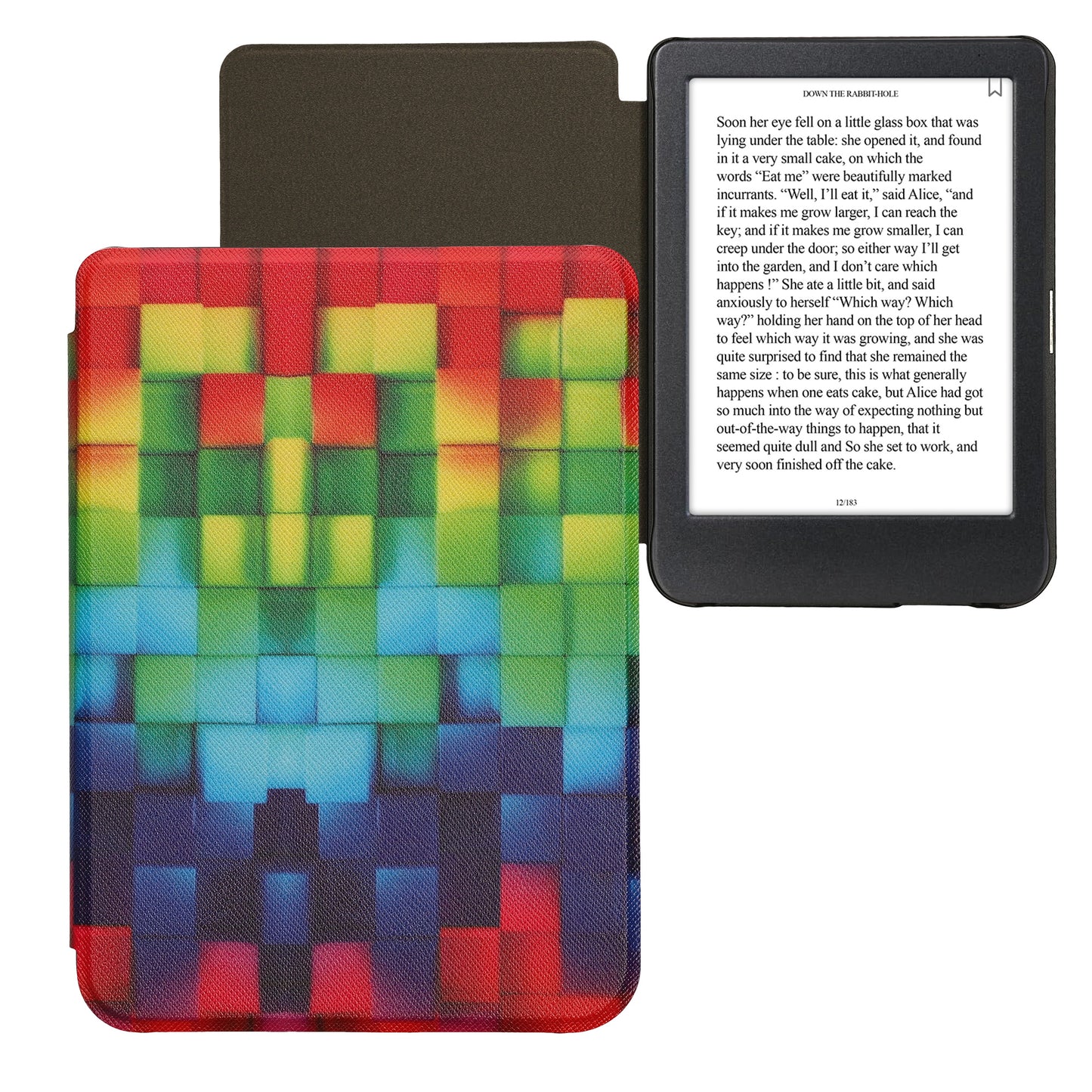kwmobile Case for Kobo Clara BW / Clara Colour / Tolino Shine (5) / Shine Color - eReader Flip Case with Auto Sleep Function
