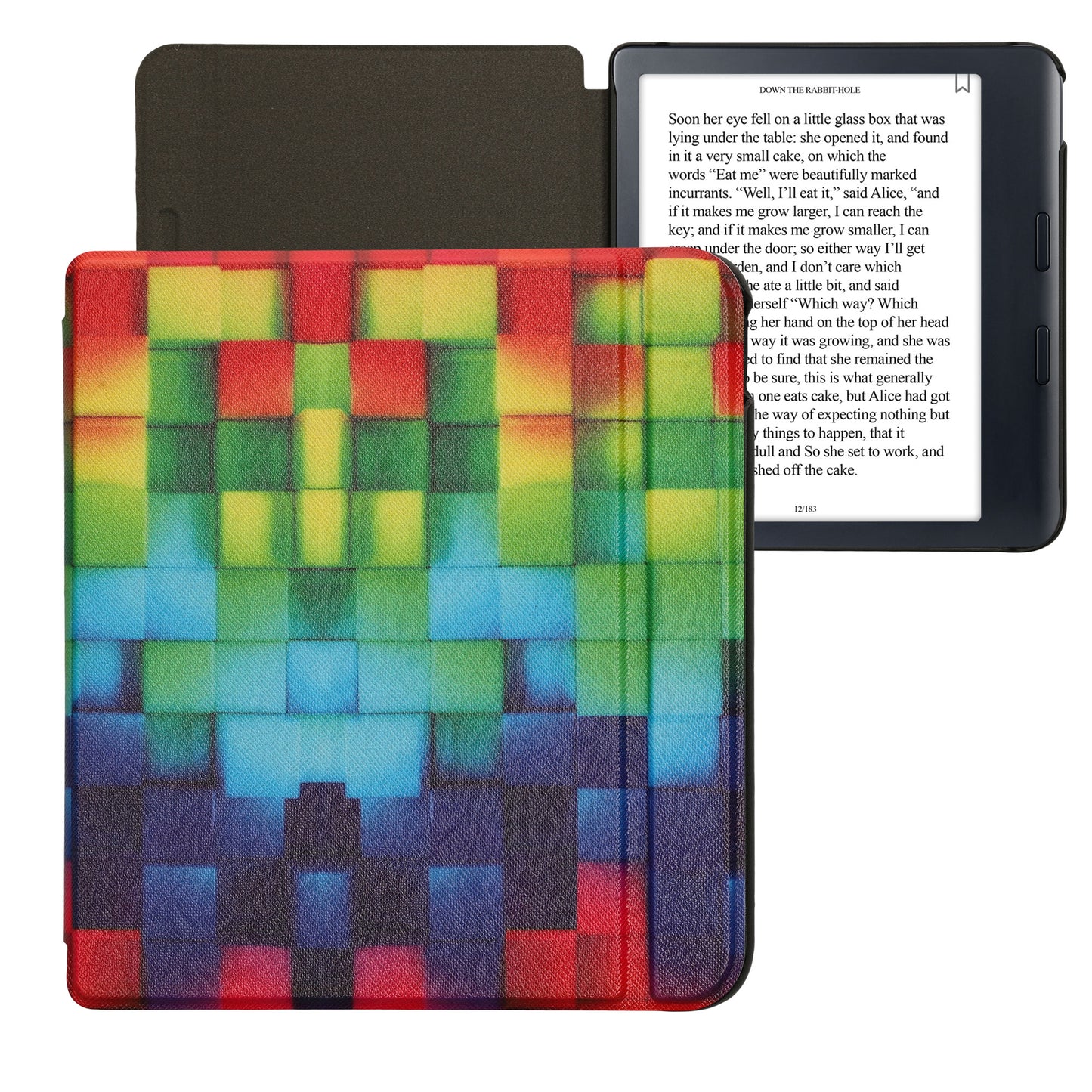 kwmobile Protective Case for Kobo Libra Colour / Tolino Vision Color - eReader Flip Case with Auto Sleep Function