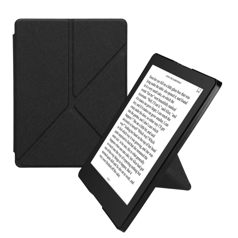 kwmobile Hülle kompatibel mit Kobo Aura H2O Edition 2 Hülle - Kunstleder Case - eReader Schutzhülle - Cover Schwarz Schwarz  