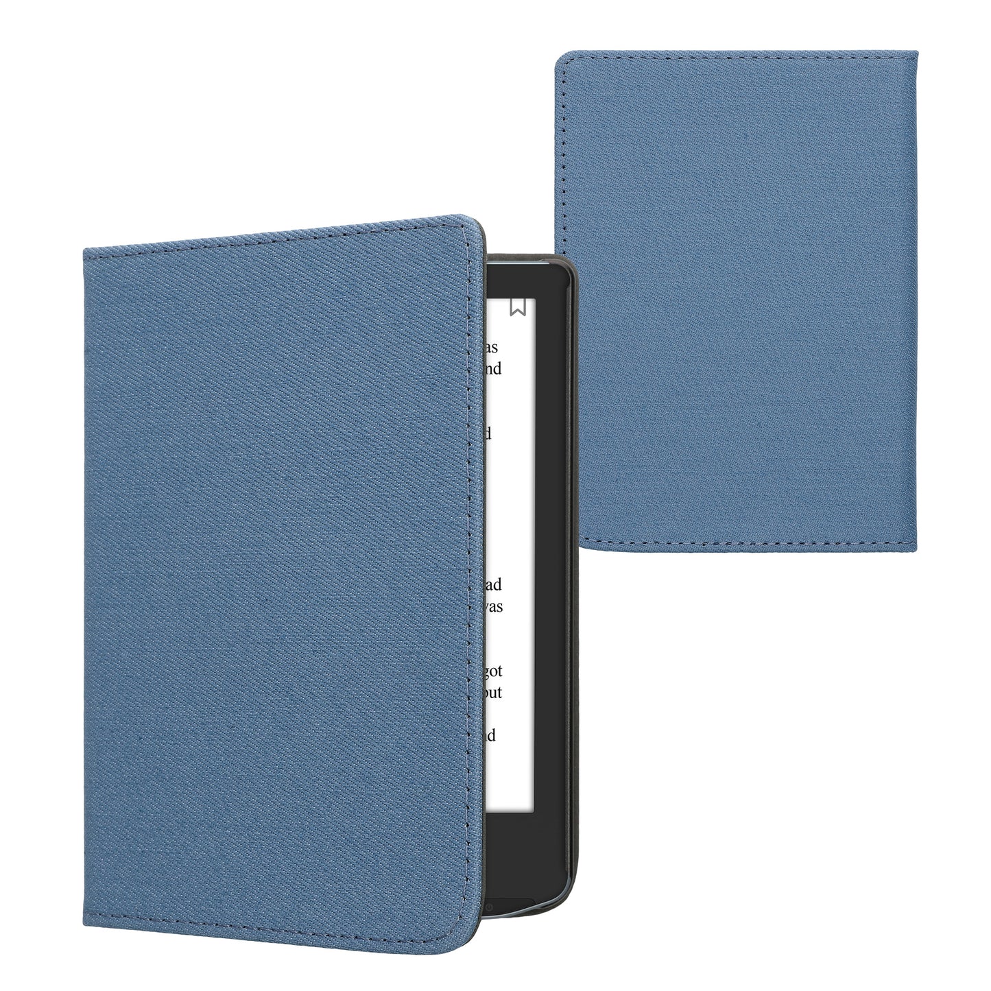 kwmobile Klapphülle kompatibel mit Pocketbook Verse / Verse Lite / Verse Pro / Color / Vivlio Light/Light HD - Schutzhülle e-Reader - Hülle eReader - Hellblau Hellblau  