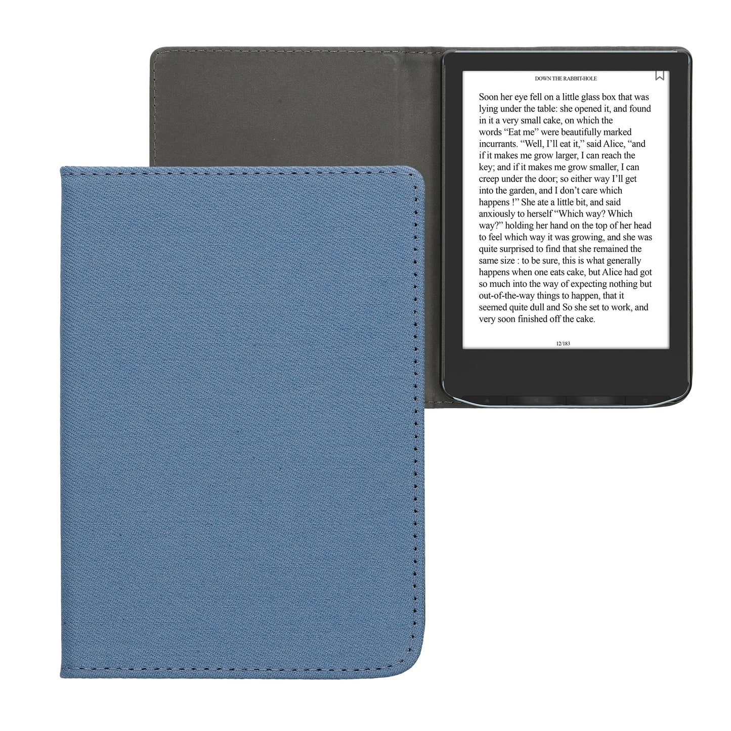 kwmobile Flip Case compatible with Pocketbook Verse / Verse Lite / Verse Pro / Color / Vivlio Light/Light HD - Protective e-Reader Case - eReader Cover