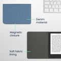 kwmobile Flip Case compatible with Pocketbook Verse / Verse Lite / Verse Pro / Color / Vivlio Light/Light HD - Protective e-Reader Case - eReader Cover
