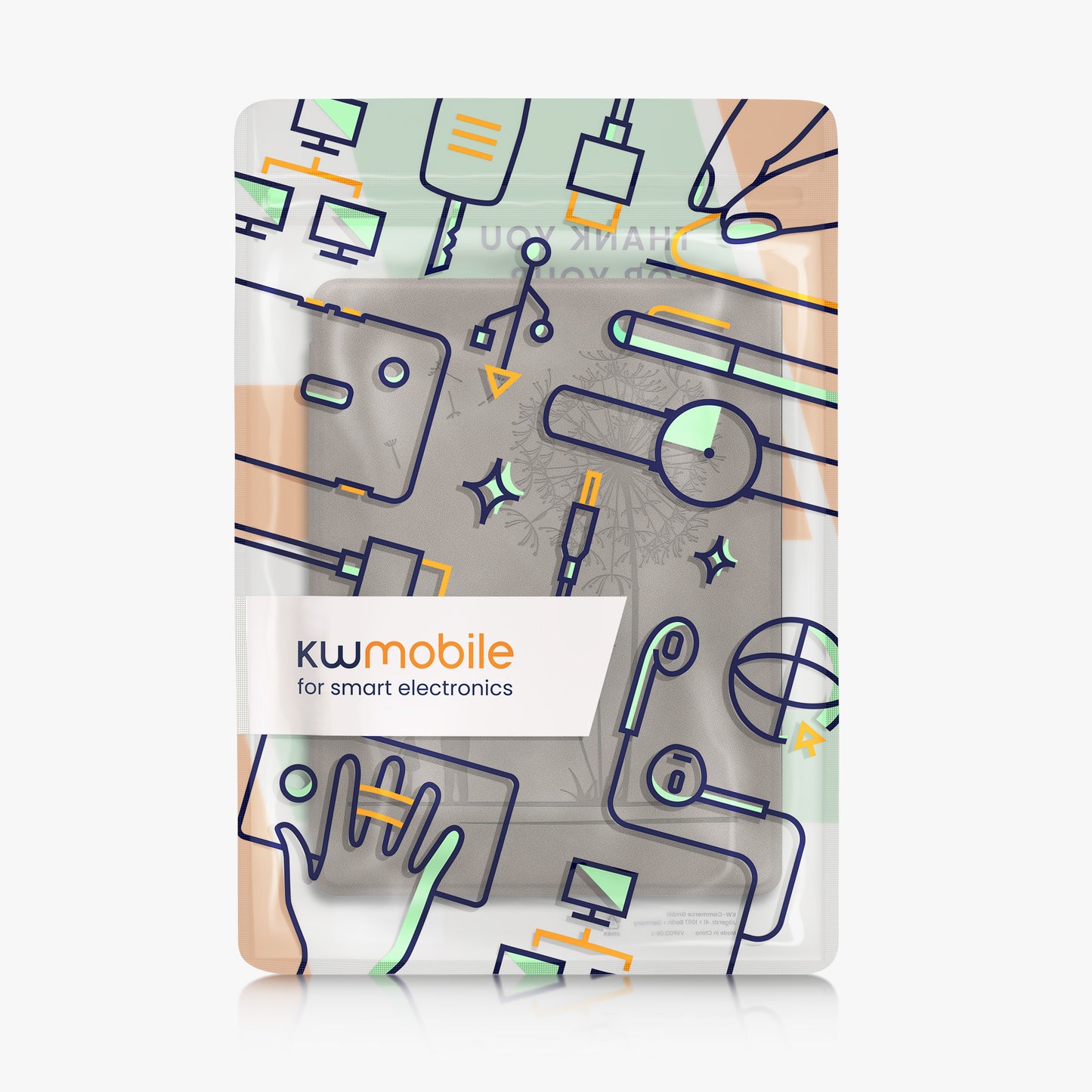 kwmobile Case for Kobo Aura H2O Edition 2 - eReader Cover Made of Faux Leather with Auto Sleep Function