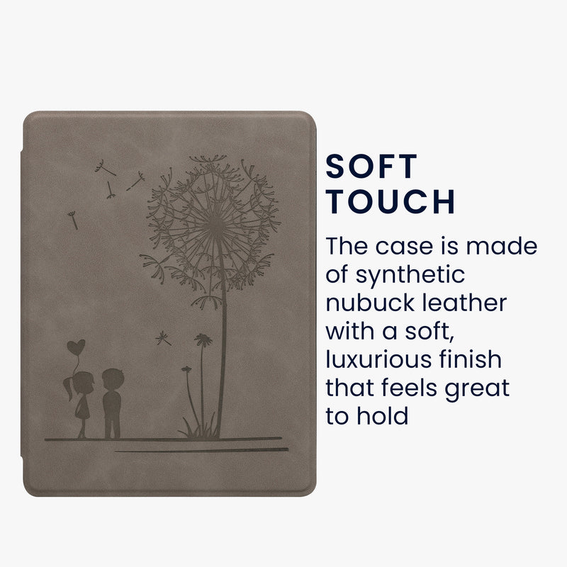 kwmobile Case for Kobo Aura H2O Edition 2 - eReader Cover Made of Faux Leather with Auto Sleep Function