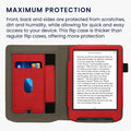 kwmobile Case Compatible with Pocketbook Verse / Verse Lite / Verse Pro / Color / Vivlio Light/Light HD Case - Flip Case with Hand Strap - Cover