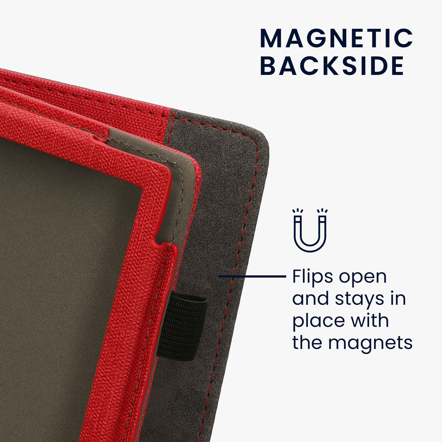 kwmobile Case Compatible with Pocketbook Verse / Verse Lite / Verse Pro / Color / Vivlio Light/Light HD Case - Flip Case with Hand Strap - Cover