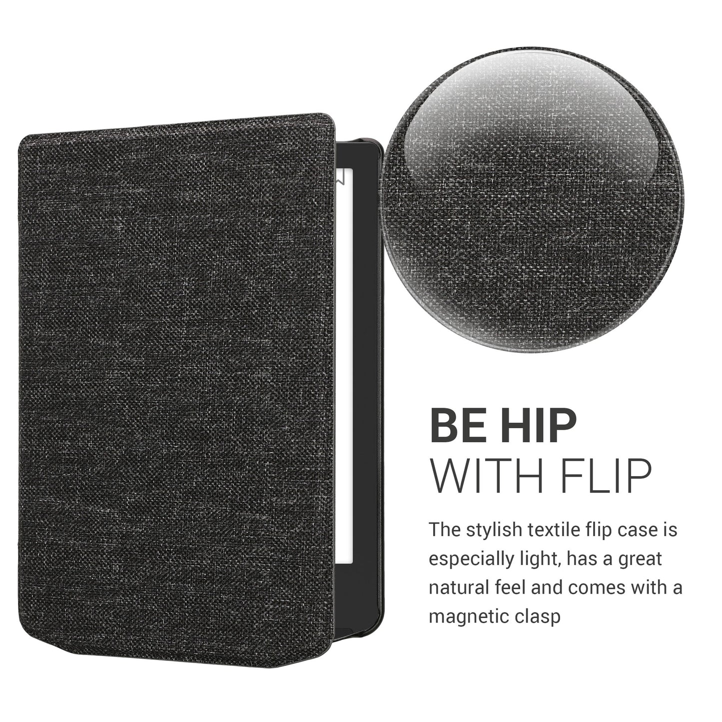 kwmobile Case Compatible with Pocketbook Verse / Verse Lite / Verse Pro / Color / Vivlio Light/Light HD Protective Cover Case