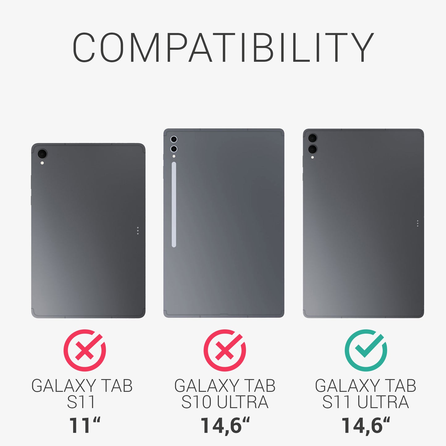 kwmobile Protective Case Compatible with Samsung Galaxy Tab S11 Ultra Tablet Cover Case