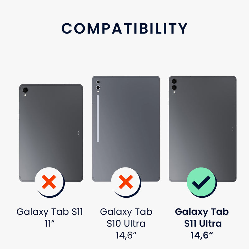kwmobile Case compatible with Samsung Galaxy Tab S11 Ultra Case - Tablet Cover