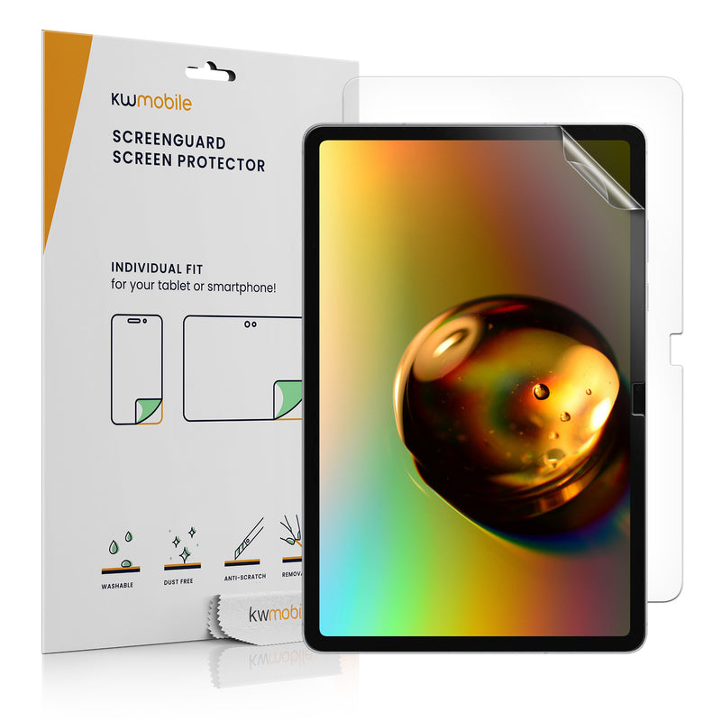 kwmobile 2x Schutzfolie kompatibel mit Samsung Galaxy Tab S11 - Folie klar Full Screen Tablet Transparent  